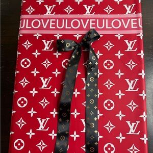 Paper Floral Wrapping set: 20 Sheets + 5 Yards Ribbon